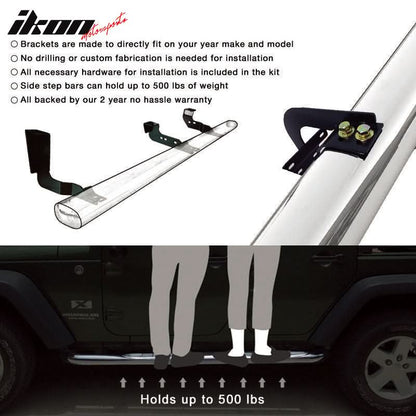 2015-2022 Colorado Canyon Extended Cab 6" Oval Step Bar Running Board