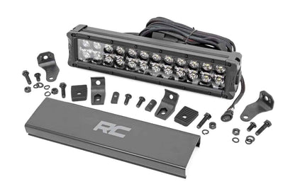 12-Inch Cree LED Light Bar - (Dual Row | Black Series w/ White DRL)