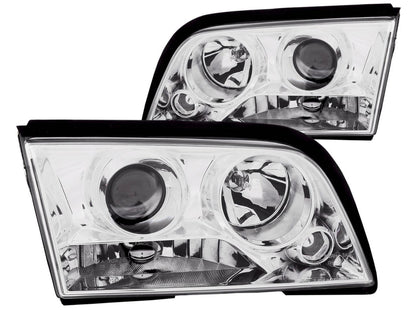 Anzo 1994-2000 Mercedes Benz C Class W202 Projector Headlights Chrome