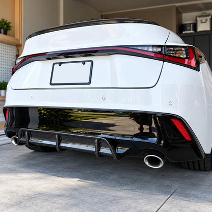 Carbon Fiber Rear Diffuser for Lexus IS300 IS350 IS500 F Sport