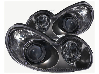 Anzo 2002-2005 Hyundai Sonata Crystal Headlights Black