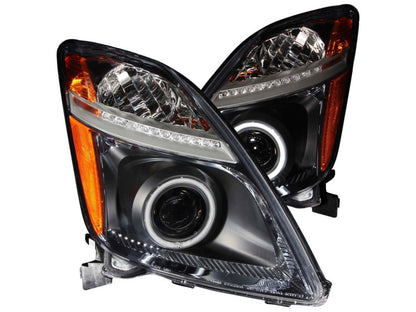 Anzo 2004-2009 Toyota Prius Projector Headlights w/ Halo Black (CCFL)