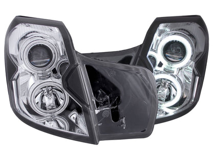 Anzo 2003-2007 Cadillac Cts Projector Headlights w/ Halo Chrome (CCFL)