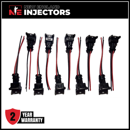 Set of 10 Siemens Fuel Injector Connectors Fits 0000788323 Mercedes 4.2L 5.0L