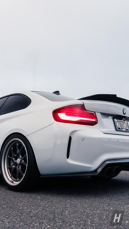 PSM Style V2 (High Kick) Carbon Fiber Trunk Lip / Spoiler - F87 M2 | F22 2-Series