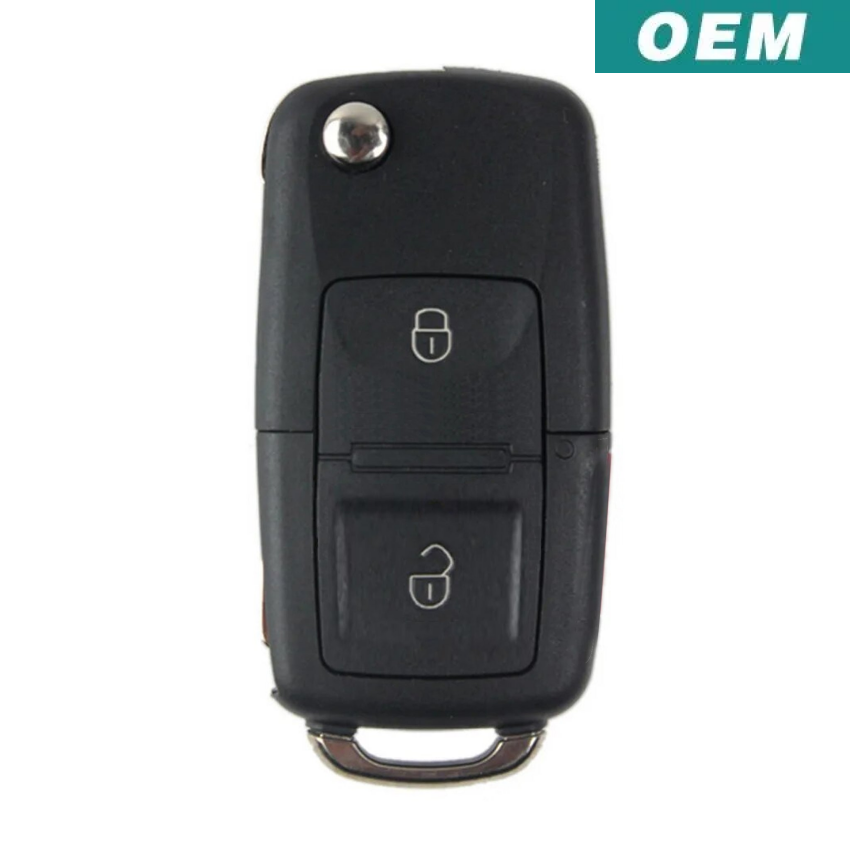 Volkswagen Eurovan 1999-2004 OEM 2 Button Flip Key Remote NBG 735868 T