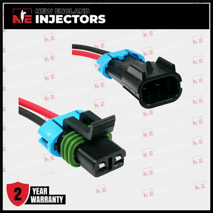 Delphi Metri Pack 280 2 Pin Connector Kit 14AWG Male Female Pigtail Plug Harness