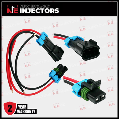 Delphi Metri Pack 280 2 Pin Connector Kit 14AWG Male Female Pigtail Plug Harness