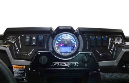 XP1000 3 piece Dash Panel Black with switches
