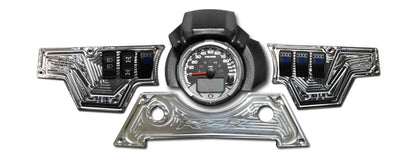 XP1000 3 piece Dash Panel Silver with switches