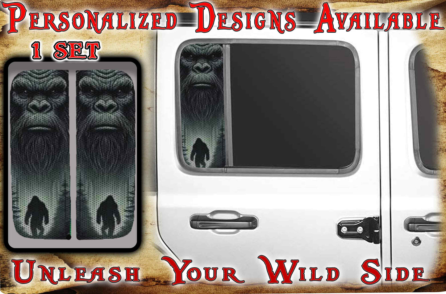 Side door window decal bigfoot 212