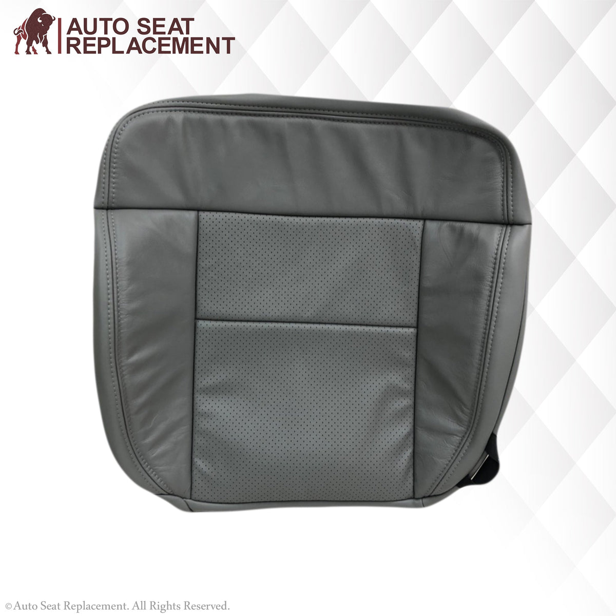 2004-2008 Ford F150 Perforated Seat Cover in Gray: Choose Leather or Vinyl