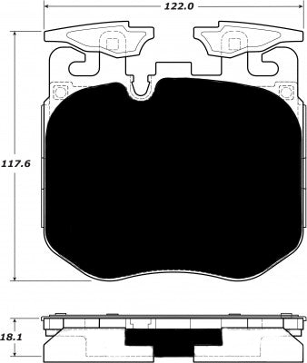 Porterfield Brake Pads for 2017 BMW 750i M Sports Pkg