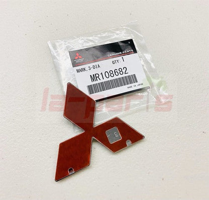GENUINE MITSUBISHI LANCER EVO6 TOMMI MAKINEN CP9A REAR RED DIAMOND EMBLEM