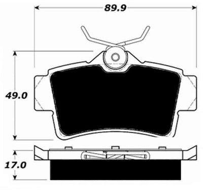 Porterfield Brake Pads for 1998 FORD MUSTANG