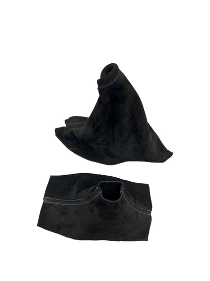 2010-2014 FORD MUSTANG GT Genuine Real Suede Emergency Brake & Shift Boot Cover Set