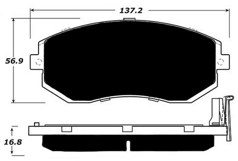 Porterfield Brake Pads for 2011 SUBARU IMPREZA SEDAN