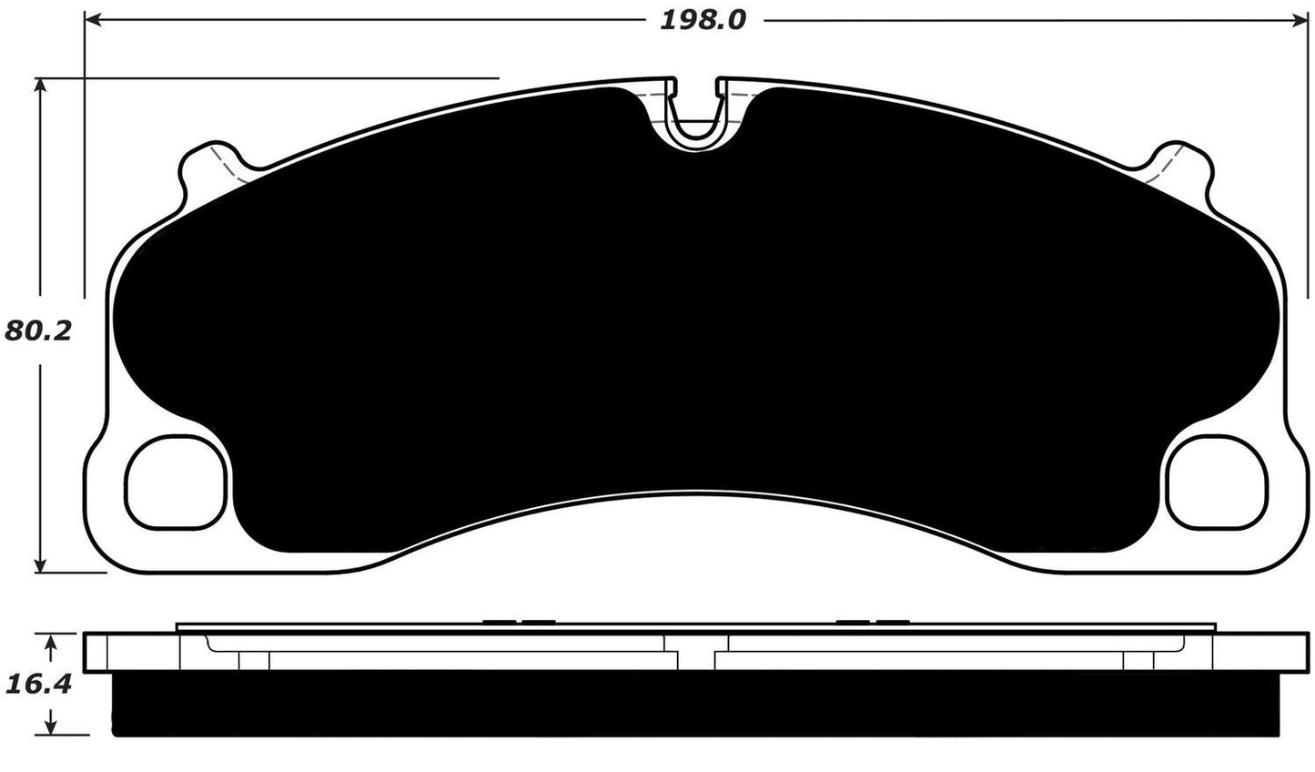 Porterfield Brake Pads for 2017 PORSCHE 911 Turbo w/Iron Discs