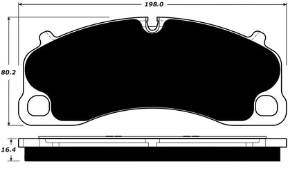 Porterfield Brake Pads for 2016 PORSCHE 911 GT3 w/Iron Discs