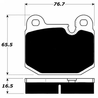 Porterfield Brake Pads for 1976 LOTUS ESPRIT ATE Caliper