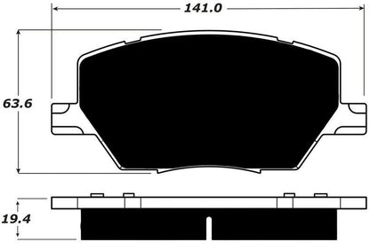 Porterfield Brake Pads for 2016 JEEP RENEGADE