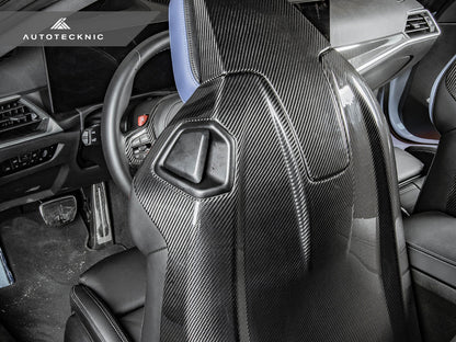 AutoTecknic Dry Carbon Full Seat Back Cover Set - BMW G82/ G83 M4