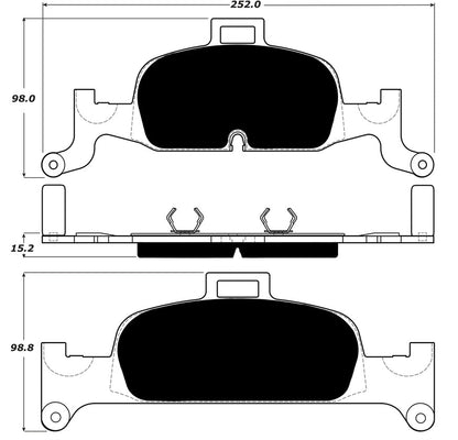 Porterfield Brake Pads for 2019 AUDI A4 - 338mm Front Disc