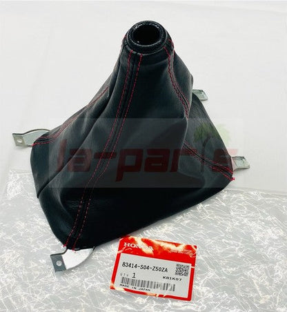 GENUINE HONDA 96-00 CIVIC TYPE R EK SHIFT BOOT RED STITCH MANUAL TRANSMISSION