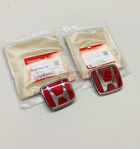 100% GENUINE JDM AUTHENTIC OEM HONDA CIVIC EK9 Type-R Emblem Front + Rear Set