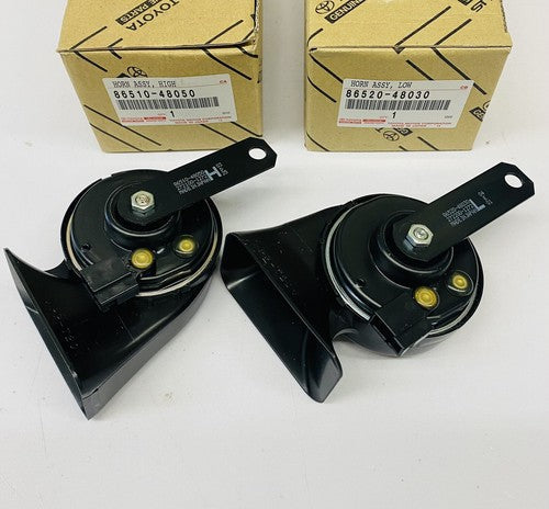NEW GENUINE TOYOTA CAMRY AVALON VENZA LEXUS ES RX HIGH & LOW PITCHED HORNS SET