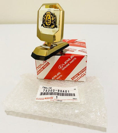 New Genuine Toyota Land Cruiser FJ60 60 Series Hood Logo Gold Emblem 75303-90A01
