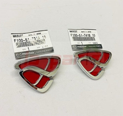JDM GENUINE FOR MAZDA RX7 RX-7 RX8 FRONT & REAR EFINI RED EMBLEM BADGE SET