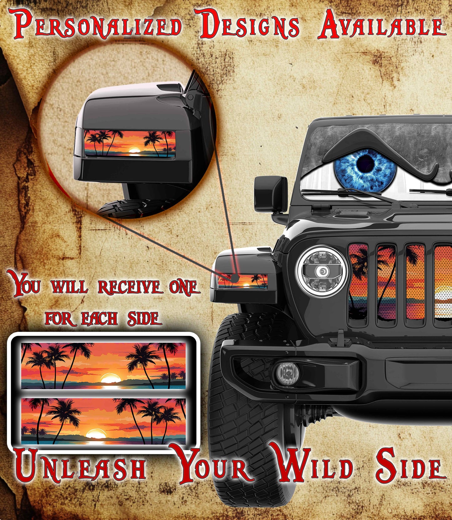 Beach Jl and Gladiator Turn signal decal 12