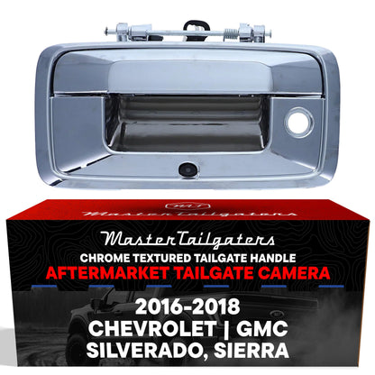 Chevrolet Silverado / GMC Sierra (2016-2018) Chrome Replacement Tailgate Handle with Backup Camera
