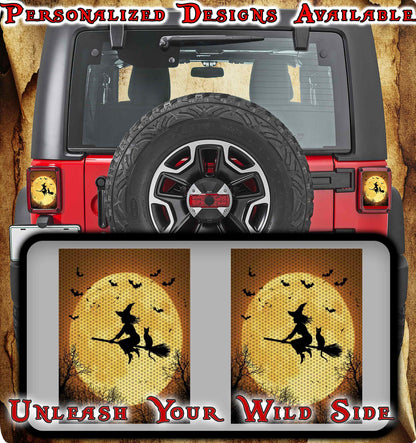 Wicked witch over the moon Taillight cover decal 12