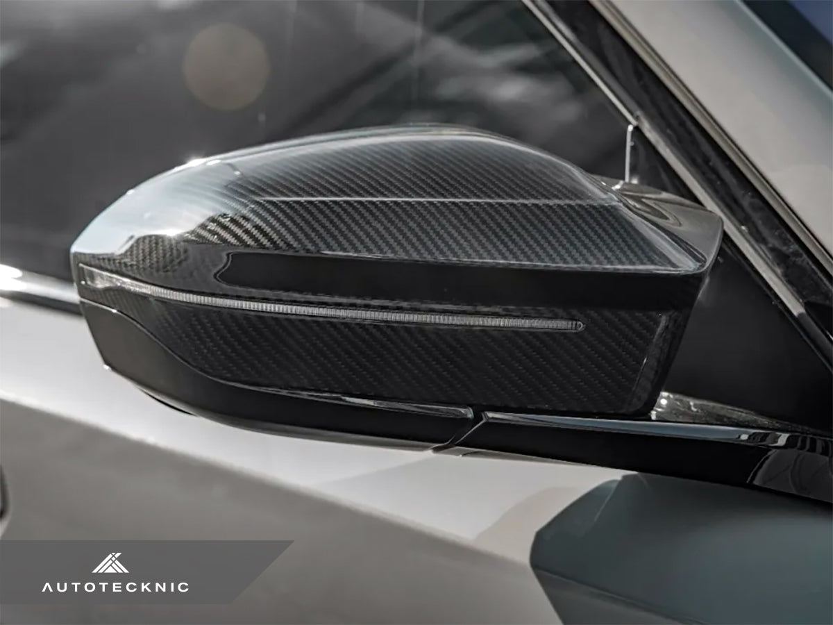 AutoTecknic M-Inspired Dry Carbon Mirror Cap Set - BMW G60 5-Series | G70 7-Series