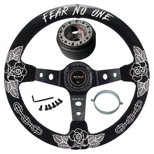 BW Rose Steering Wheel + Hub Adapter Kit For Toyota Pickup, Corolla, 4Runner, MR2, Camry