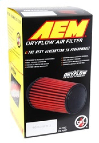 AEM Induction AEM DryFlow Air Filter AIR FILTER KIT 2.5in X 9in DRYFLOW 21-2019DK