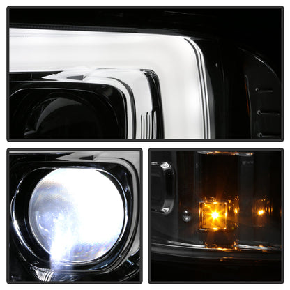 Spyder Platinum Ford F250/350/450 05-07 High-Power LED Module Proj. Headlights-Chrome (PRO-YD-FS05V2 5087904