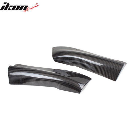 2013-2016 Audi A4 B9 R Style Rear Bumper Splitters Aprons Carbon Fiber