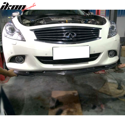2010-2013 Infiniti G37 V36 JC Style Front Bumper Lip Carbon Fiber