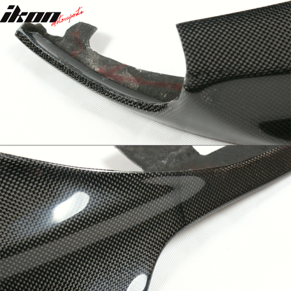 2011-2016 BMW 5 Series F10 V Style Front Bumper Lip Carbon Fiber