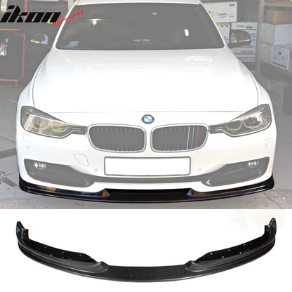 2012-2015 BMW F30 Standard H Style Front Bumper Lip Carbon Fiber