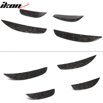 2015-2021 Benz C-Class W205 Front Bumper Splitter Forged Carbon Fiber