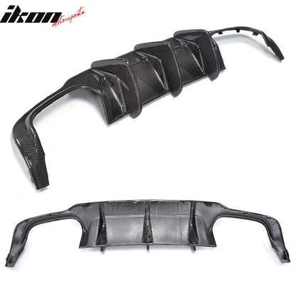 2012-2015 Benz W204 C63 AMG Style Rear Bumper Diffuser Carbon Fiber