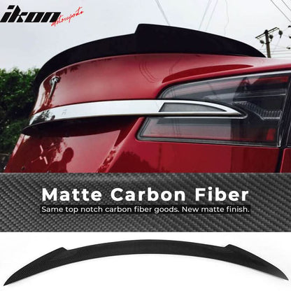 2012-2021 Tesla Model S Sedan JC Style Rear Trunk Spoiler Carbon Fiber