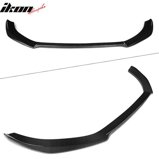 2009-2012 Audi A4 B8 STK Style Front Bumper Lip Carbon Fiber
