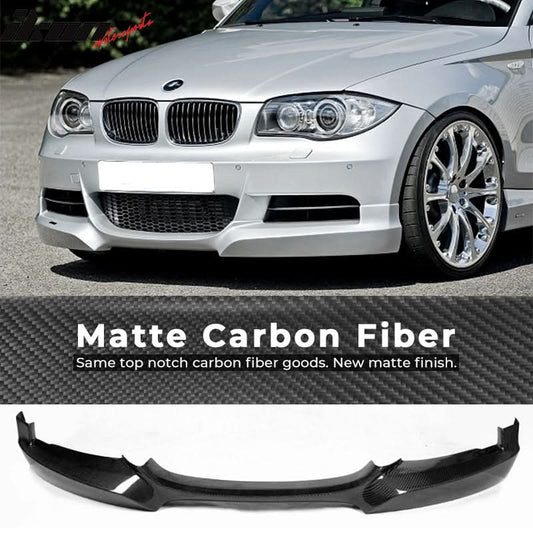 2007-2013 BMW 1 Series E82 M Sport  HT Front Bumper Lip Carbon Fiber