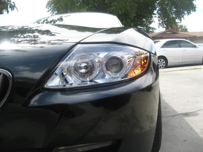 Spyder BMW Z4 03-08 Projector Headlights Halogen Model Only - LED Halo Chrome PRO-YD-BMWZ403-HL-C 5029089