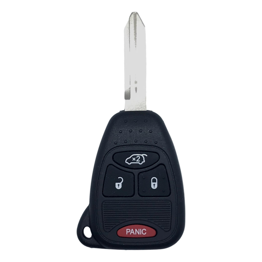 Replacement Key Shell for Chrysler Dodge Jeep 4 Button Remote Head Key OHT692427AA
